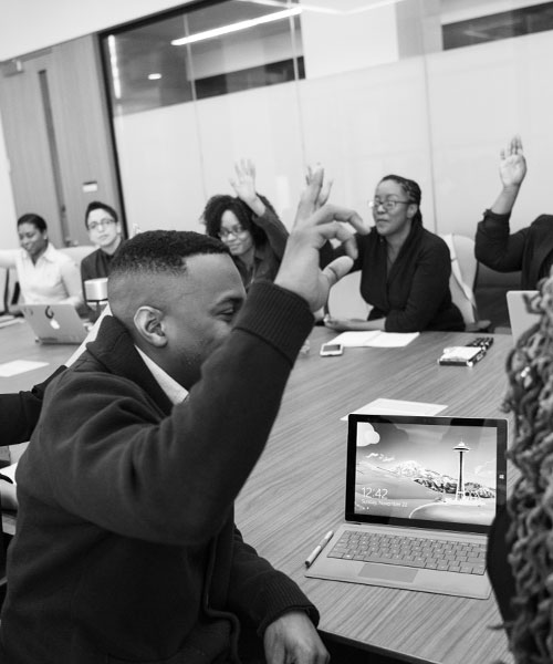 group of people participating in a workshop